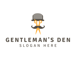 Men Barber Scissors logo