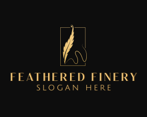 Feather Pen Writer logo design