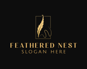 Feather Pen Writer logo design