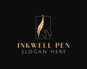 Feather Pen Writer logo design