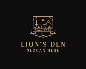 Lion Regal Crest logo design