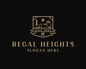 Lion Regal Crest logo design