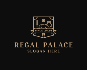 Lion Regal Crest logo design