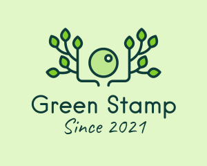 Green Nature Camera logo design