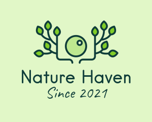 Green Nature Camera logo design