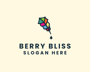 Colorful Quill Pen logo design