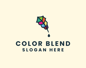 Colorful Quill Pen logo design