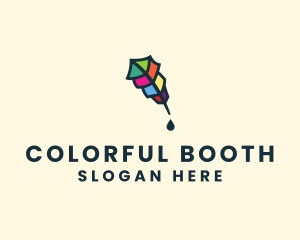 Colorful Quill Pen logo design