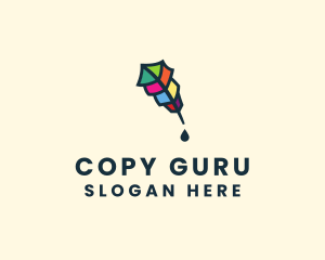 Colorful Quill Pen logo