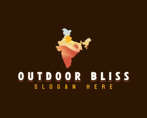 India Thar Desert logo design