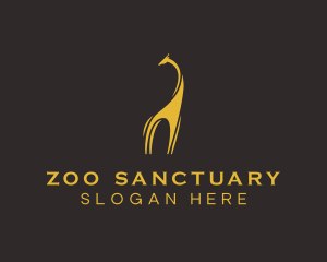 Giraffe Nature Zoo logo design