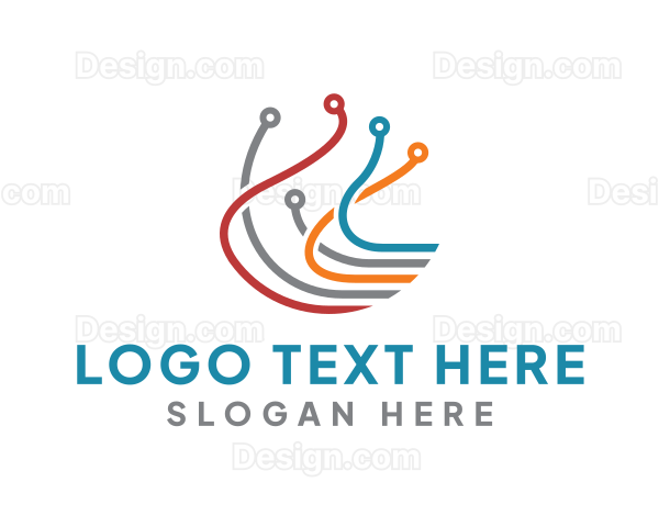 Multicolor Cable Wires Logo