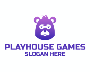 Bear Game Console logo design