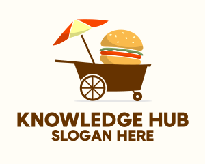 Hamburger Food Cart  Logo