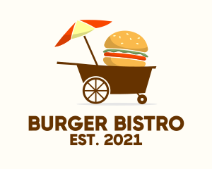 Hamburger Food Cart  logo