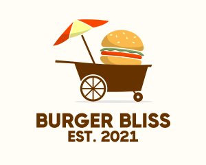 Hamburger Food Cart  logo