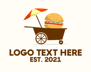 Hamburger - Hamburger Food Cart logo design