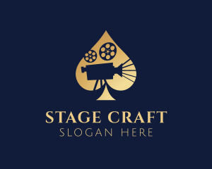 Gold Film Camera Spade logo