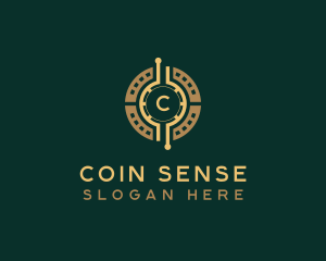 Digital Coin Currency logo design