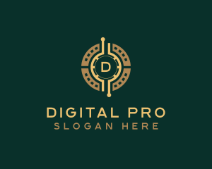 Digital Coin Currency logo design