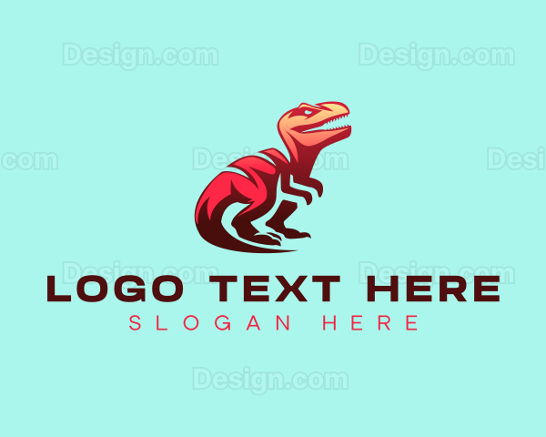 Prehistoric Dinosaur Creature Logo