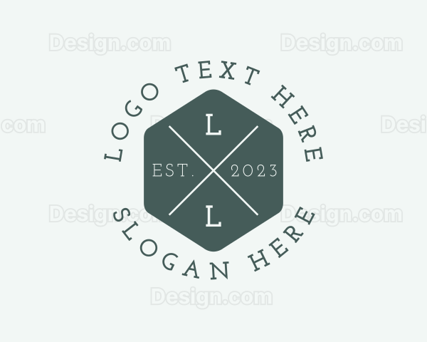 Hexagon Hipster Studio Logo