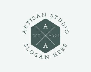 Hexagon Hipster Studio logo design