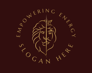 Luxe Lion King logo design