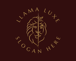 Luxe Lion King logo design