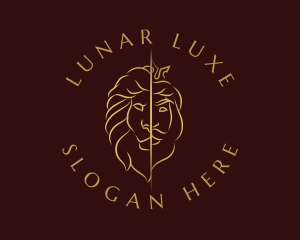 Luxe Lion King logo design