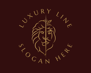 Luxe Lion King logo design