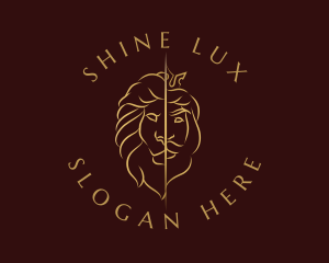 Luxe Lion King logo design