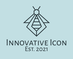 Geometric Insect Icon  logo design