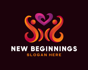 Wheelchair Disability Heart logo