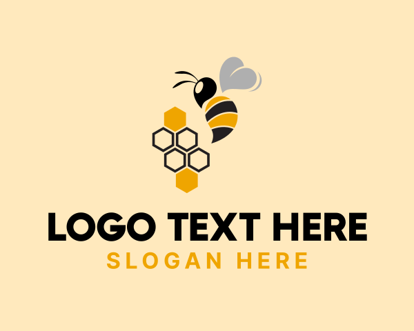 Bee Hive logo example 1