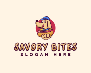 Dog Hotdog Snack logo design