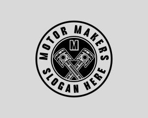 Piston Engine Motor logo