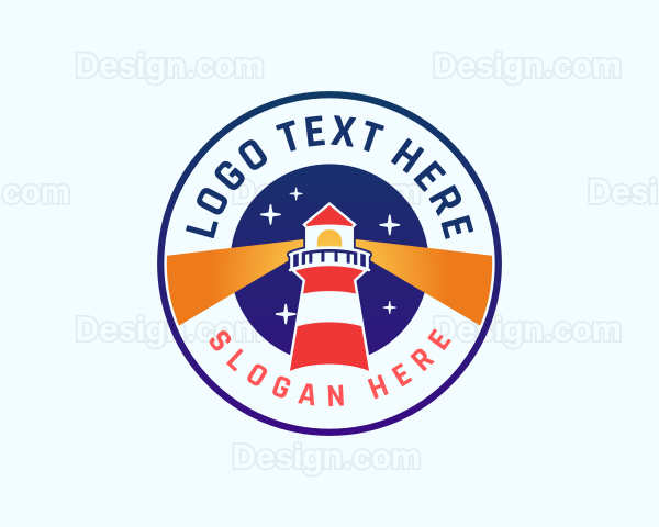 Lighthouse Tower Beacon Logo