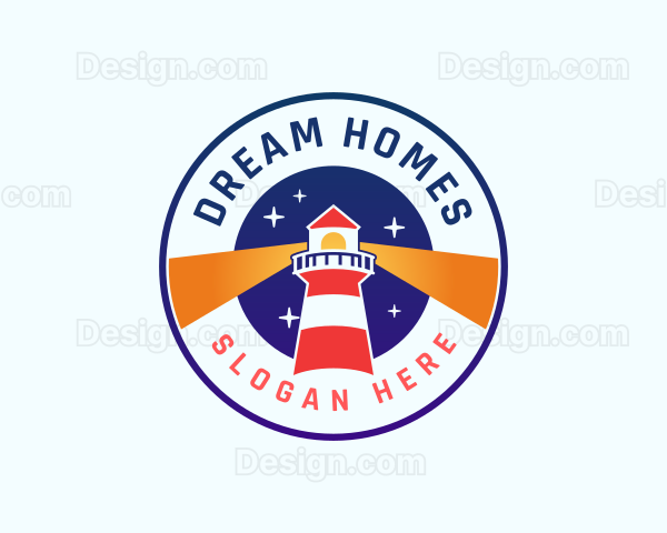 Lighthouse Tower Beacon Logo
