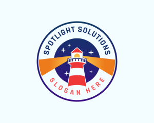 Lighthouse Tower Beacon Logo