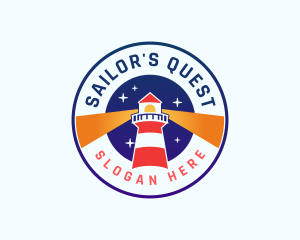 Lighthouse Tower Beacon logo design