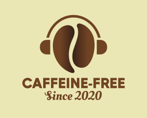 Coffee Bean Headphones logo design