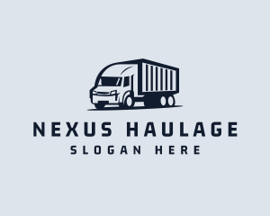 Freight Trucking Transportation logo design