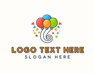 Party Supplies Balloon Logo