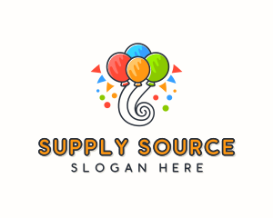 Party Supplies Balloon logo design