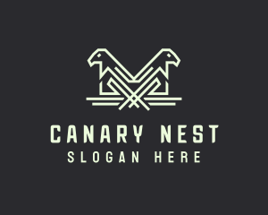 Bird Aviary Nest logo design