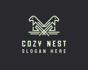 Bird Aviary Nest logo design