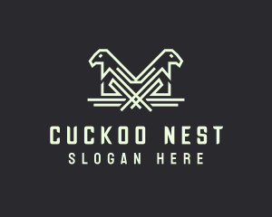 Bird Aviary Nest logo design