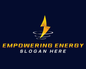 Lightning Thunder Energy logo design