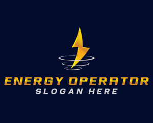 Lightning Thunder Energy logo design